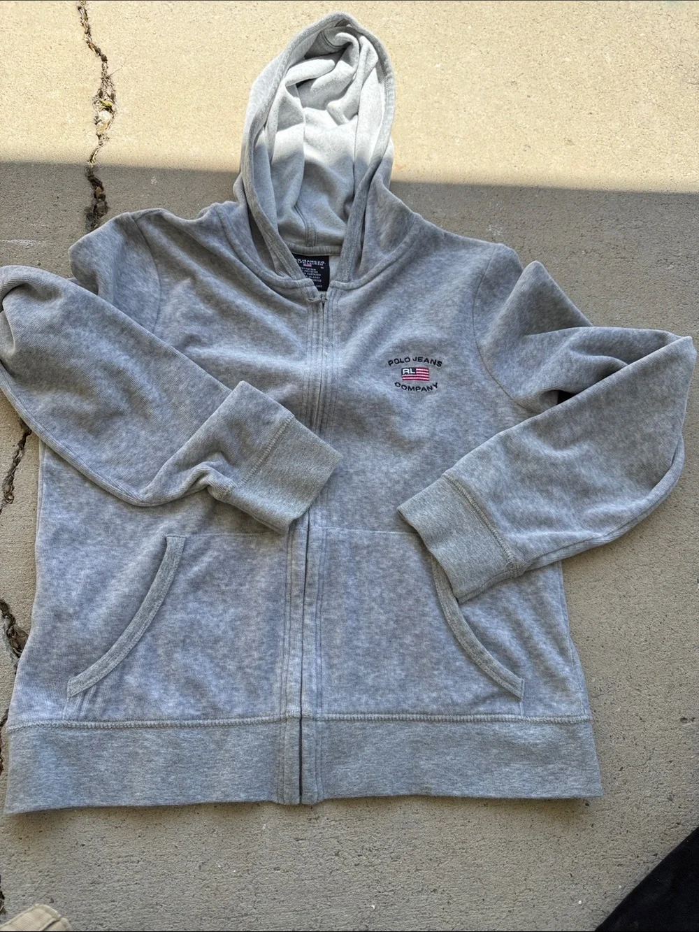 Kids' Grey Zip-Up Hoodie